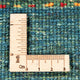 Gabbeh Teppich - Loribaft Perser - 121 x 80 cm - grün