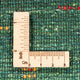 Gabbeh Teppich - Loribaft Perser - 110 x 82 cm - grün