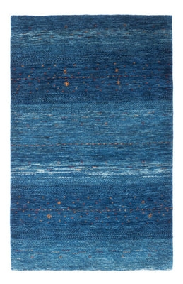 Gabbeh Teppich - Loribaft Perser - 132 x 84 cm - blau