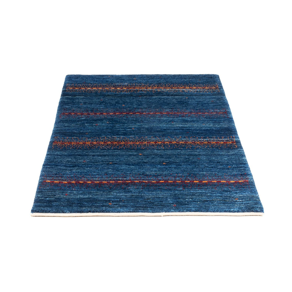 Gabbeh Teppich - Loribaft Perser - 136 x 85 cm - blau