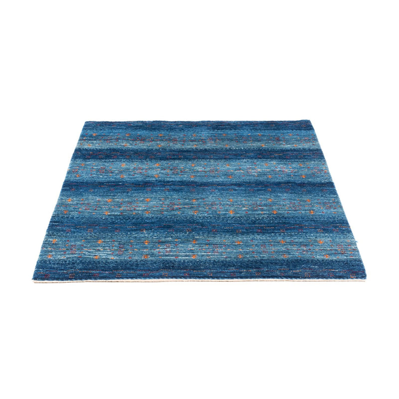 Gabbeh Teppich - Loribaft Perser - 112 x 100 cm - blau