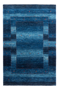 Gabbeh Teppich - Loribaft Perser - 190 x 128 cm - blau