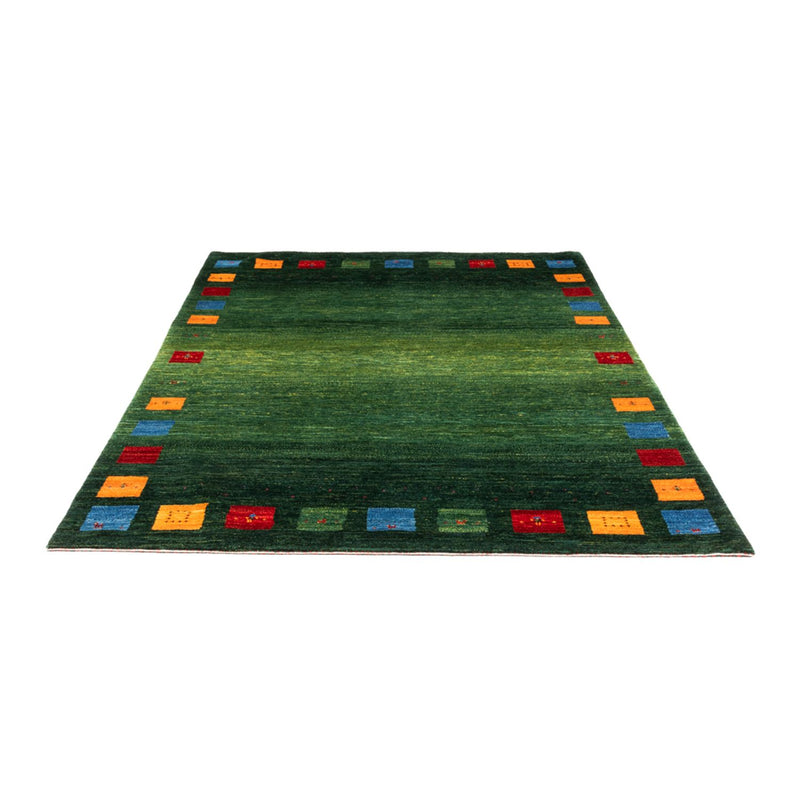 Gabbeh Teppich - Loribaft Perser - 246 x 176 cm - grün