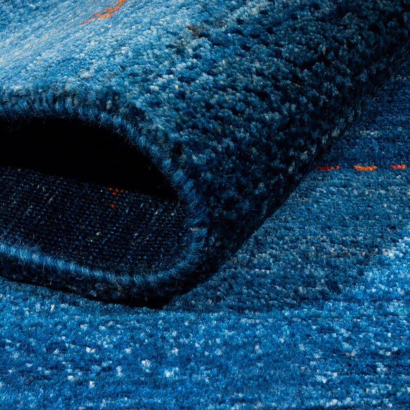 Gabbeh Teppich - Loribaft Perser - 181 x 128 cm - blau