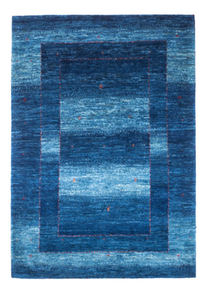 Gabbeh Teppich - Loribaft Perser - 145 x 101 cm - blau