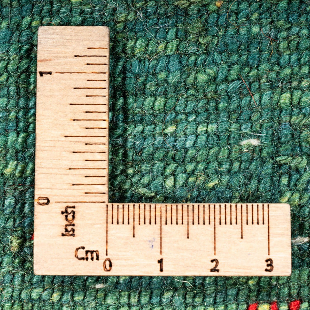 Gabbeh Teppich - Loribaft Perser - 125 x 81 cm - grün