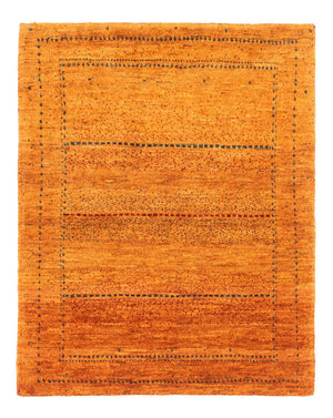 Gabbeh Teppich - Loribaft Perser - 98 x 81 cm - gold