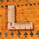 Gabbeh Teppich - Loribaft Perser - 98 x 81 cm - gold