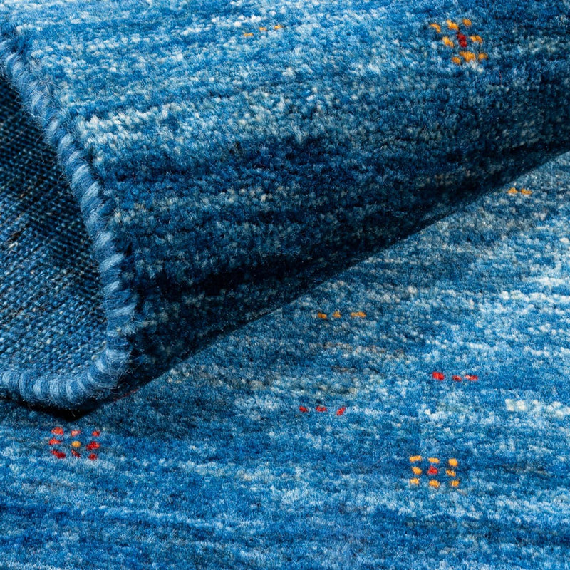 Gabbeh Teppich - Loribaft Perser - 135 x 84 cm - blau
