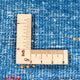 Gabbeh Teppich - Loribaft Perser - 135 x 84 cm - blau