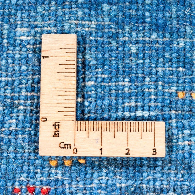 Gabbeh Teppich - Loribaft Perser - 135 x 84 cm - blau