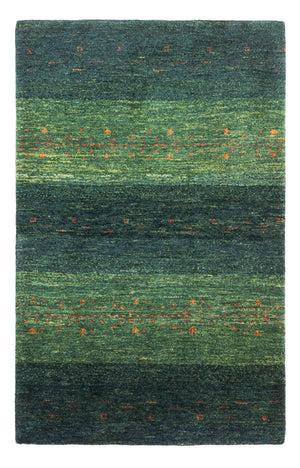 Gabbeh Teppich - Loribaft Perser - 130 x 85 cm - grün
