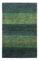 Gabbeh Teppich - Loribaft Perser - 130 x 85 cm - grün