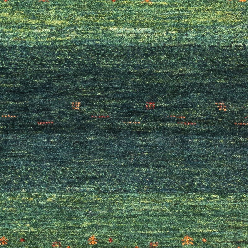 Gabbeh Teppich - Loribaft Perser - 130 x 85 cm - grün