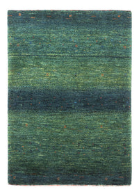 Gabbeh Teppich - Loribaft Perser - 107 x 78 cm - grün