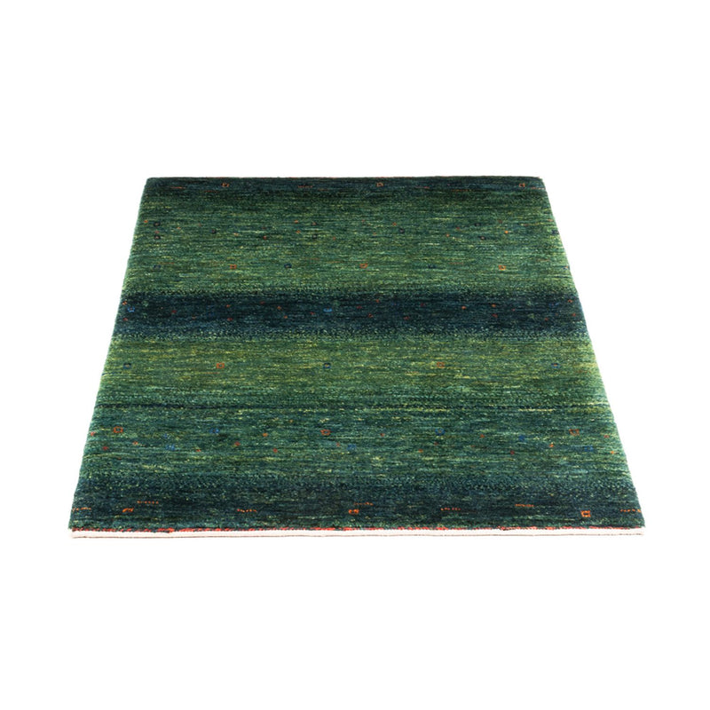 Gabbeh Teppich - Loribaft Perser - 107 x 78 cm - grün