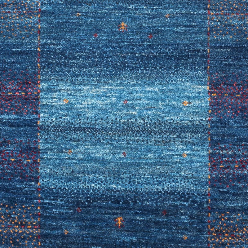 Gabbeh Teppich - Loribaft Perser - 116 x 84 cm - blau