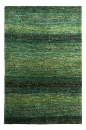 Gabbeh Teppich - Loribaft Perser - 188 x 124 cm - grün