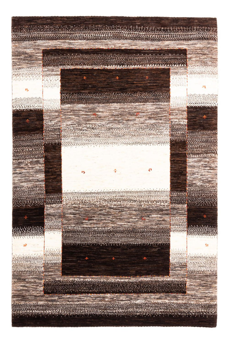 Gabbeh Teppich - Loribaft Perser - 187 x 129 cm - grau