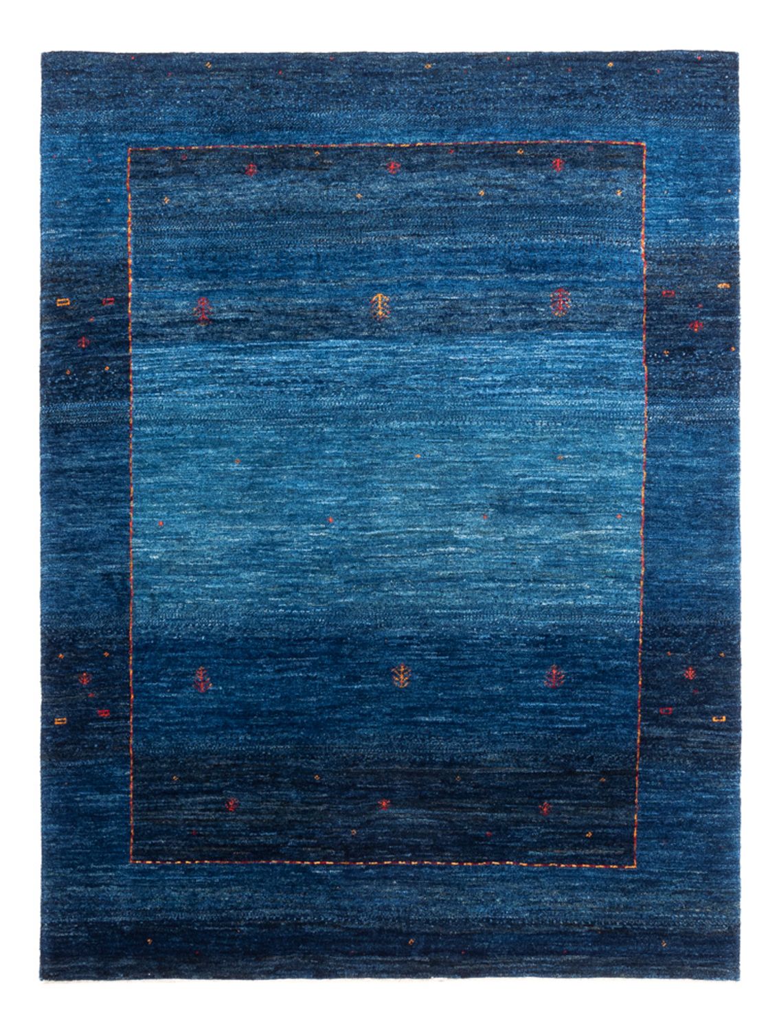 Gabbeh Teppich - Loribaft Perser - 162 x 120 cm - blau