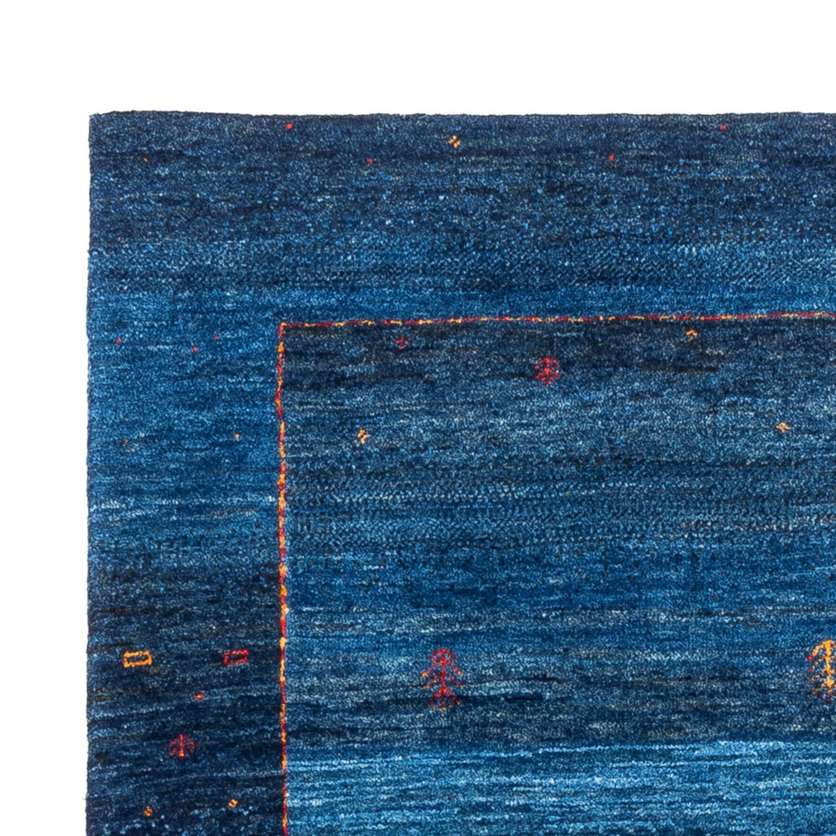 Gabbeh Teppich - Loribaft Perser - 162 x 120 cm - blau