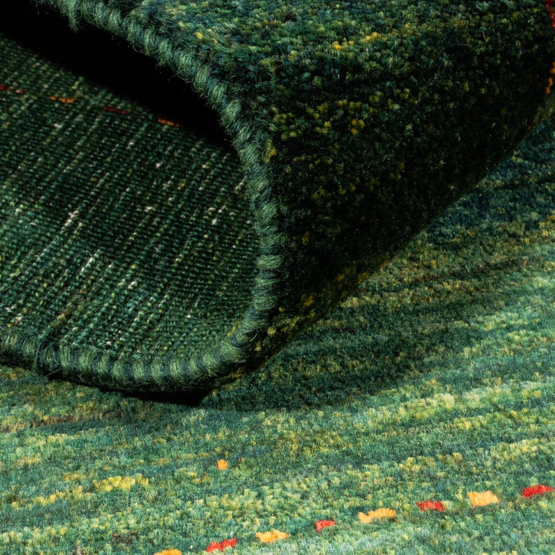 Gabbeh Teppich - Loribaft Perser - 178 x 113 cm - grün