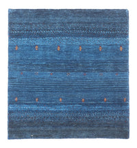 Gabbeh Teppich - Loribaft Perser - 60 x 55 cm - blau