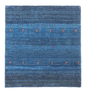 Gabbeh Teppich - Loribaft Perser - 60 x 55 cm - blau