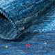 Gabbeh Teppich - Loribaft Perser - 108 x 88 cm - blau