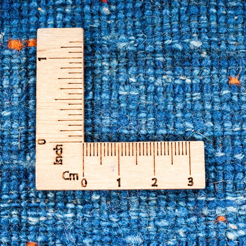 Gabbeh Teppich - Loribaft Perser - 130 x 100 cm - blau