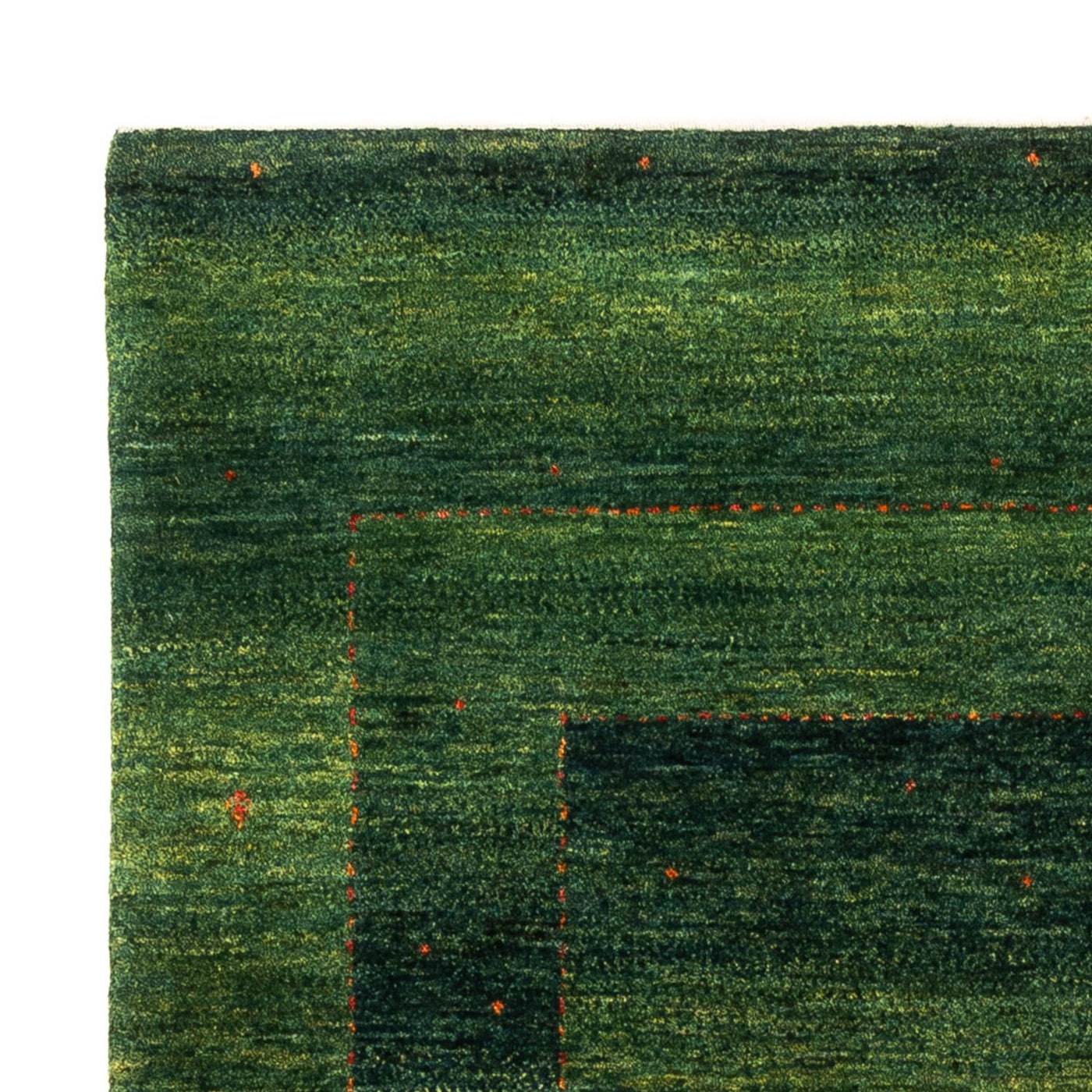 Gabbeh Teppich - Loribaft Perser - 186 x 126 cm - grün