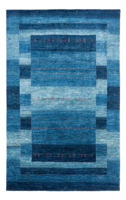 Gabbeh Teppich - Loribaft Perser - 302 x 195 cm - blau