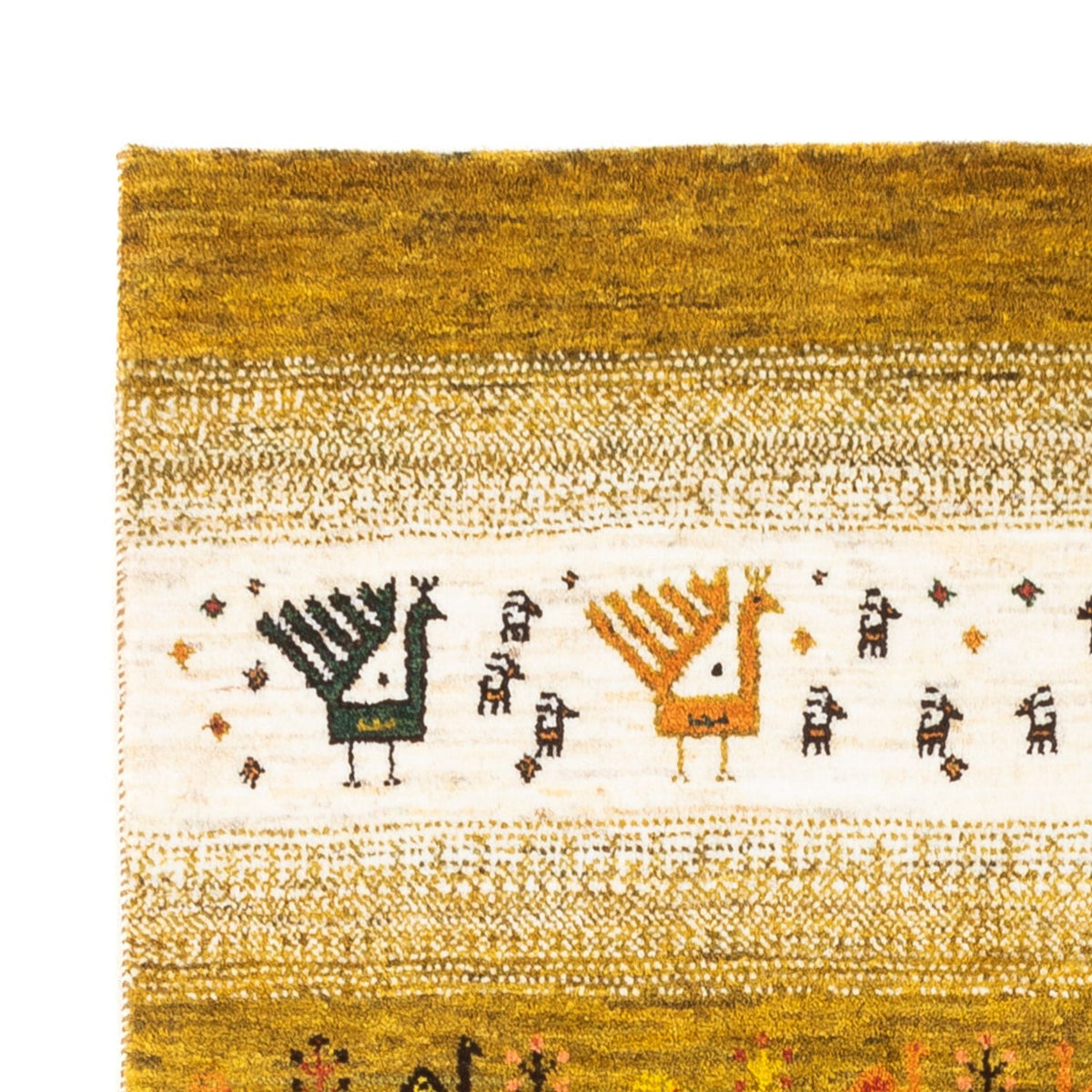 Gabbeh Teppich - Loribaft Perser - 128 x 82 cm - mehrfarbig