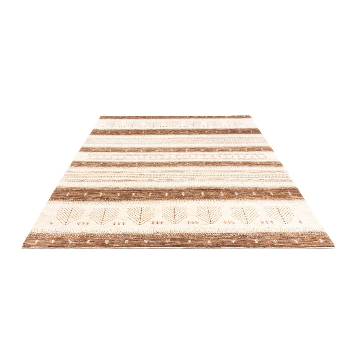 Gabbeh Teppich - Loribaft Perser - 251 x 182 cm - natur