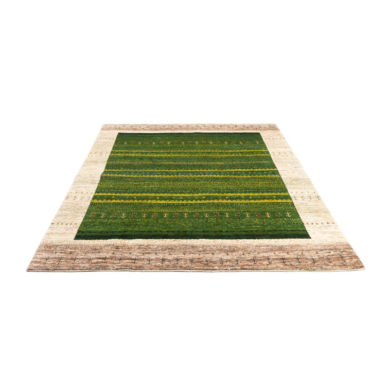 Gabbeh Teppich - Loribaft Perser - 238 x 180 cm - grün