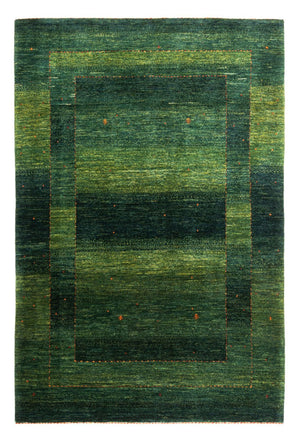 Gabbeh Teppich - Loribaft Perser - 187 x 127 cm - grün