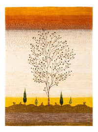 Gabbeh Teppich - Loribaft Perser - 175 x 129 cm - gold