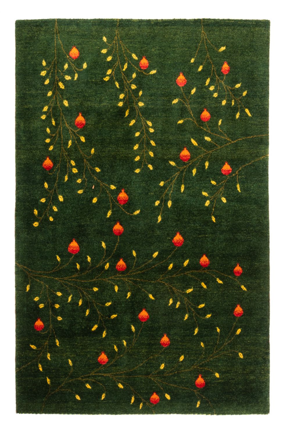 Gabbeh Teppich - Loribaft Perser - 191 x 126 cm - grün