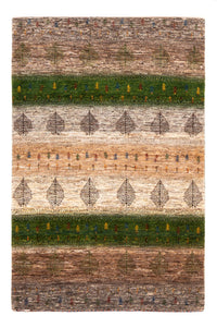 Gabbeh Teppich - Loribaft Perser - 174 x 117 cm - grau