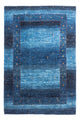 Gabbeh Teppich - Loribaft Perser - 148 x 98 cm - blau
