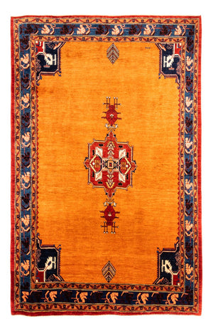Gabbeh Teppich - Loribaft Perser - 300 x 210 cm - gold