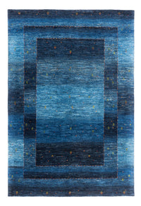 Gabbeh Teppich - Loribaft Perser - 210 x 146 cm - blau