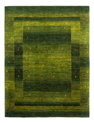 Gabbeh Teppich - Loribaft Perser - 200 x 150 cm - grün