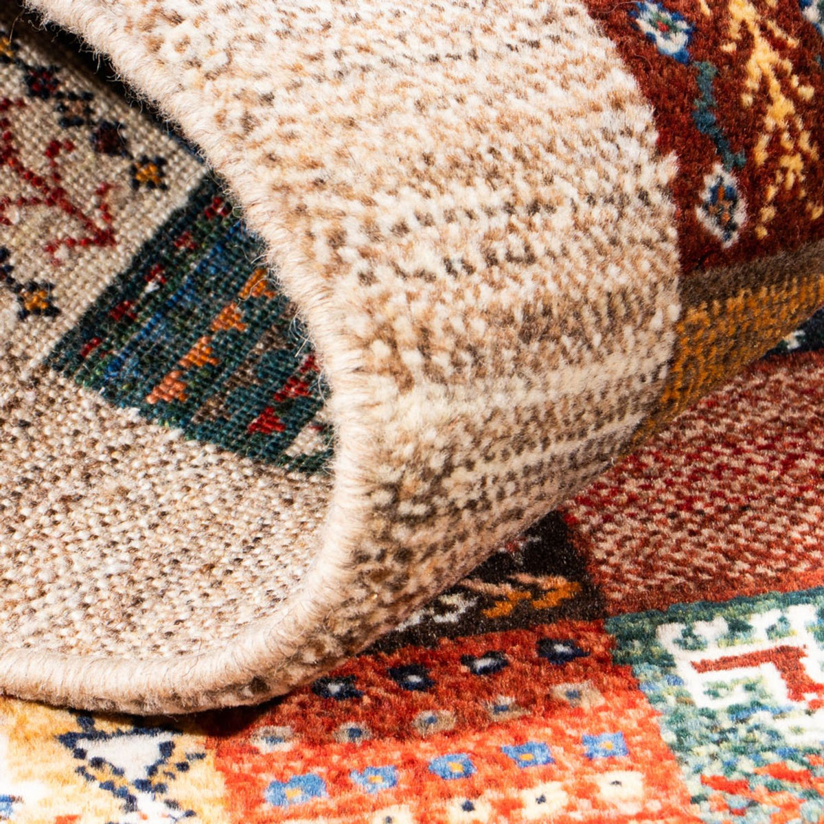 Gabbeh Teppich - Loribaft Perser - Royal - 132 x 84 cm - mehrfarbig