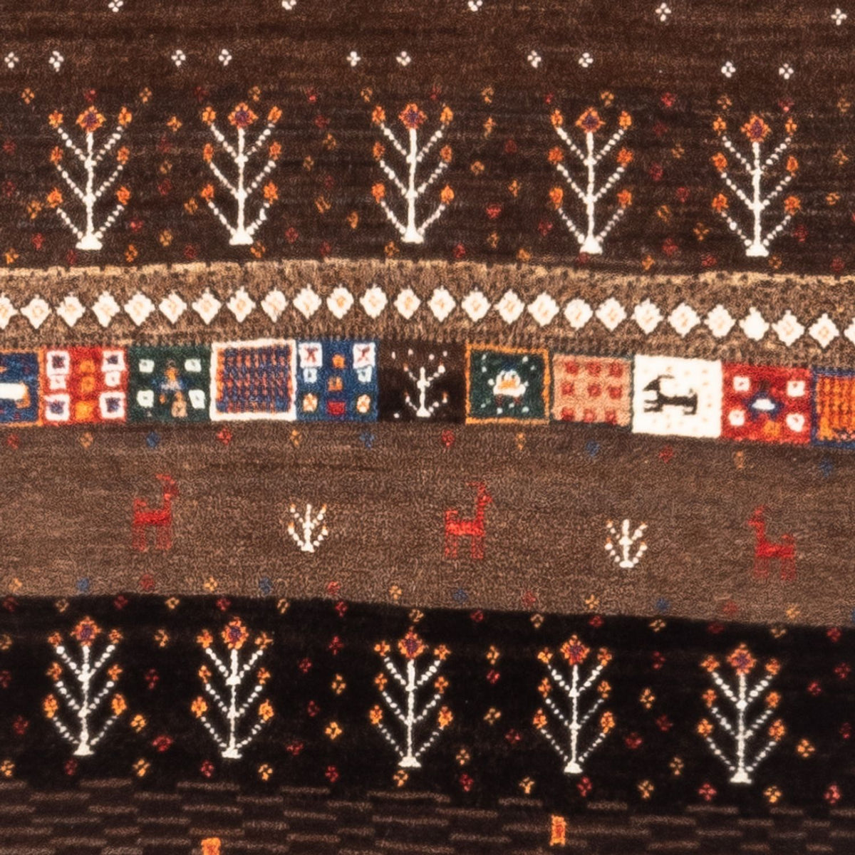 Gabbeh Teppich - Loribaft Perser - Royal - 130 x 86 cm - mehrfarbig