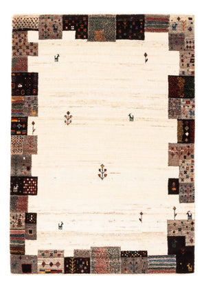 Gabbeh Teppich - Loribaft Perser - Royal - 125 x 90 cm - creme