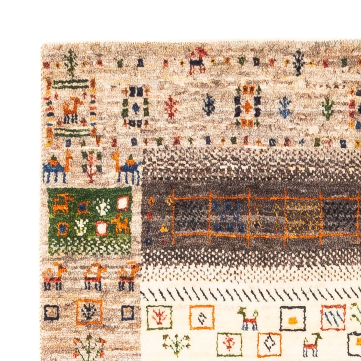 Gabbeh Teppich - Loribaft Perser - Royal - 135 x 87 cm - mehrfarbig