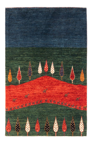 Gabbeh Teppich - Loribaft Perser - Royal - 126 x 82 cm - mehrfarbig