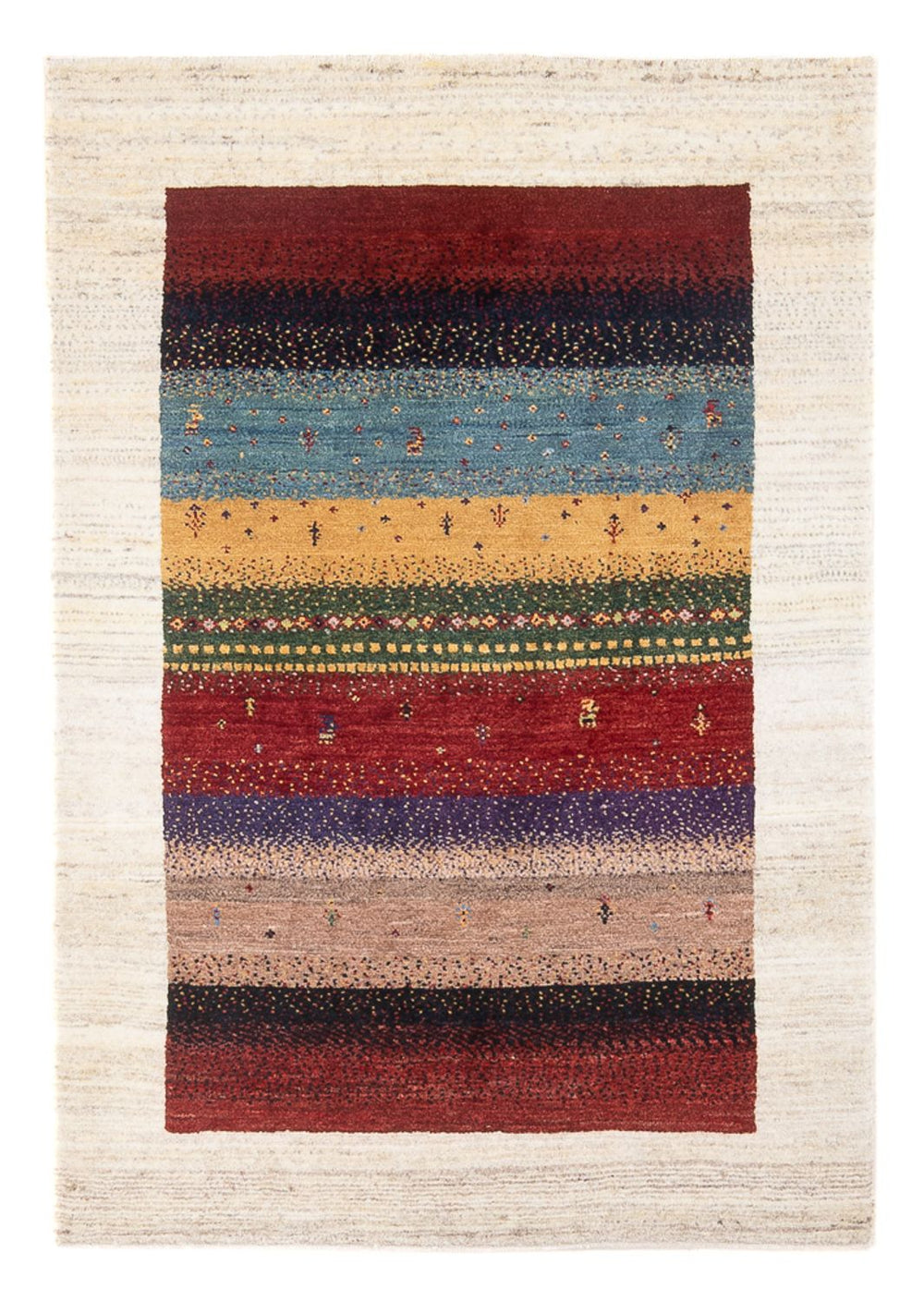 Gabbeh Teppich - Loribaft Perser - Royal - 130 x 85 cm - mehrfarbig