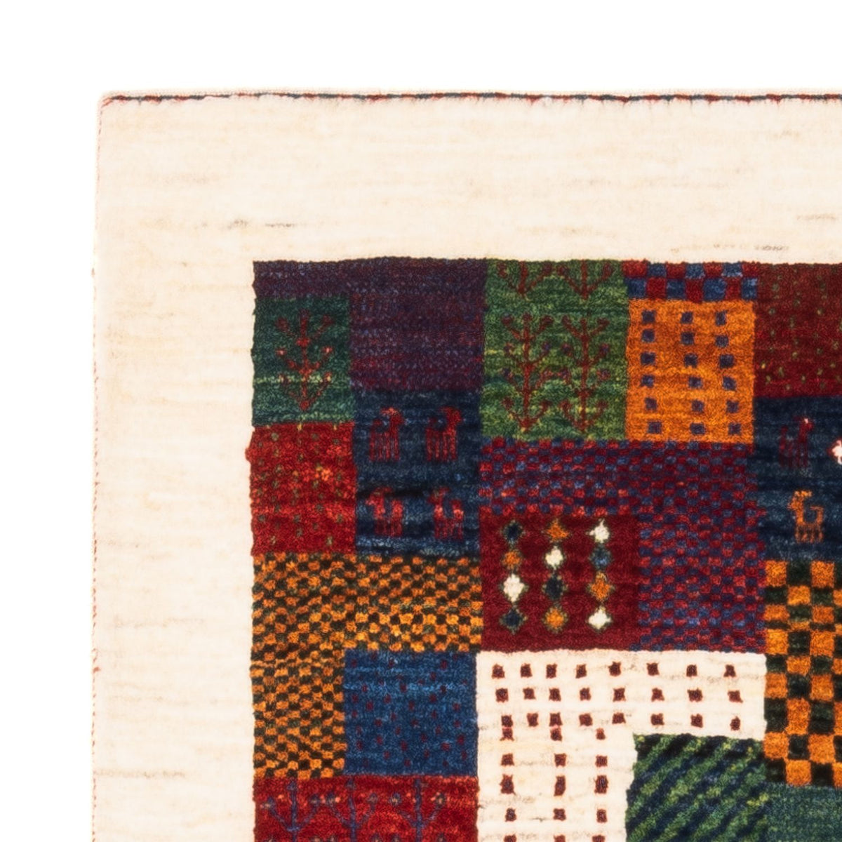 Gabbeh Teppich - Loribaft Perser - Royal - 124 x 85 cm - mehrfarbig